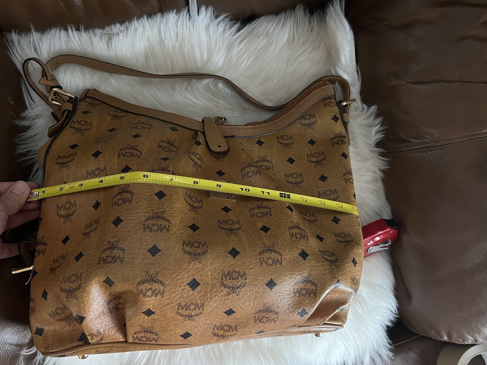 MCM cognac hobo bag Gem