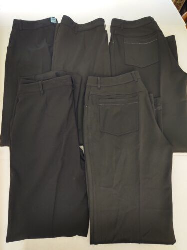 Lot of 5 Black St John Fashion Dress Pants Size 12 - image 1