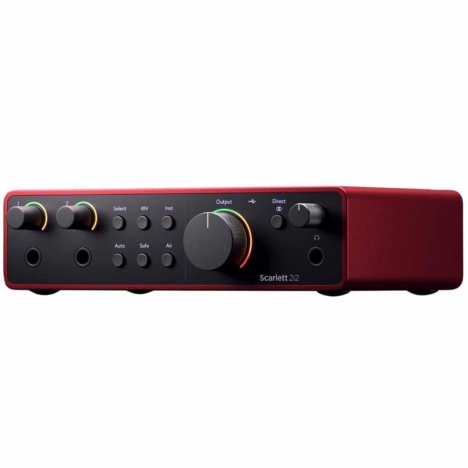 Focusrite Scarlett 2i2 4th Gen 2-in 2-out USB Music Audio Recording Interface - Image 3 of 4