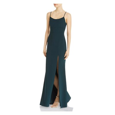 slim fit dress slacks Black One Shoulder Maxi Dress With Slit main image 1