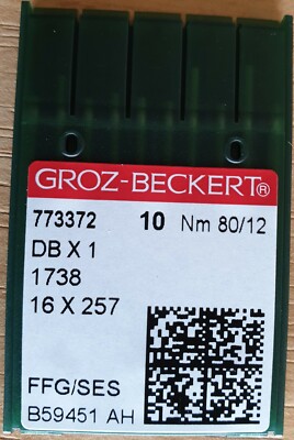 GROZ BECKERT Industrienähmaschine M/C Kugelspitze Nadel 16X231 DBX1 SIZE12/80 (