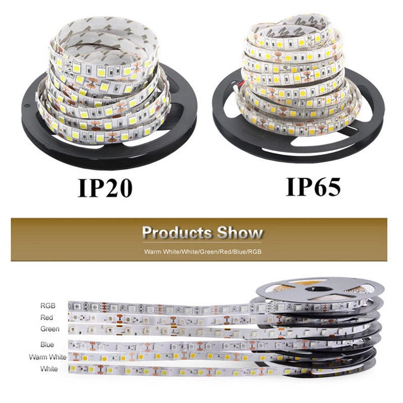 5M 10M SMD 3528 5050 5630 300LEDs RGB White LED Strip Light 12V Power Supply - Image 3 of 4