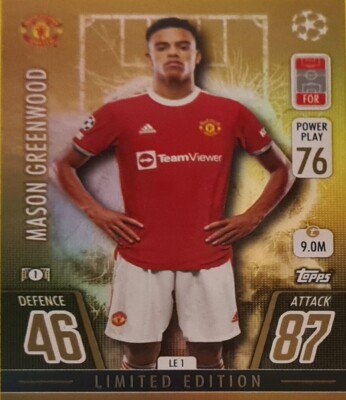 Match Attax Champions League 2021/2022 limited edition Festive Cards Chrome Team