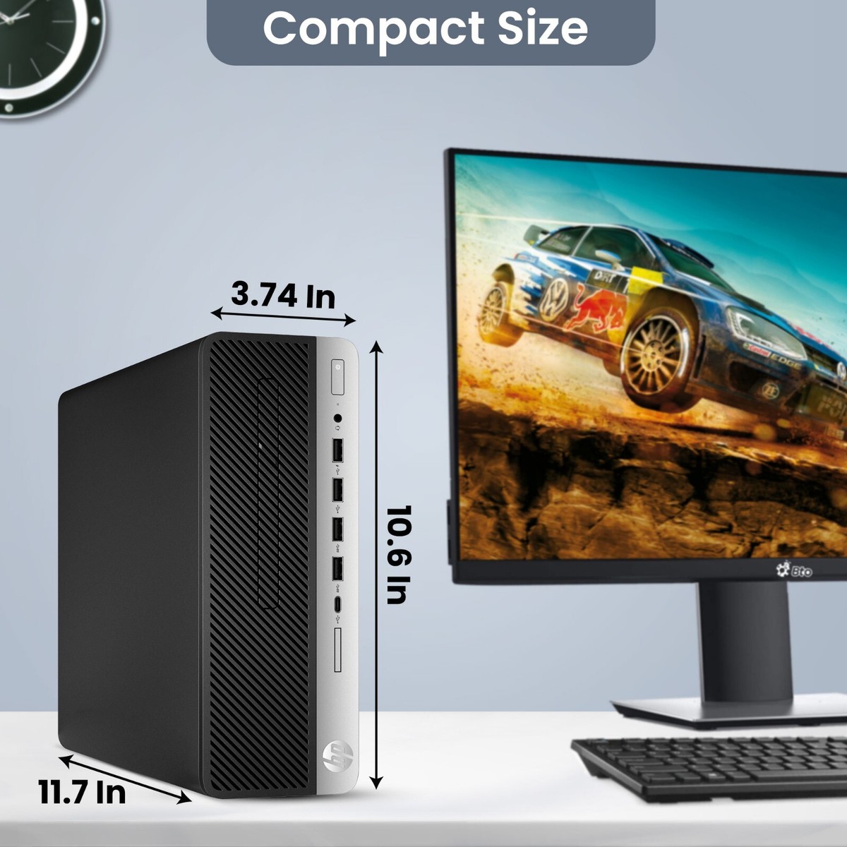 HP EliteDesk G4 Gaming Desktop PC i5 16GB Ram 1TB SSD Windows 11