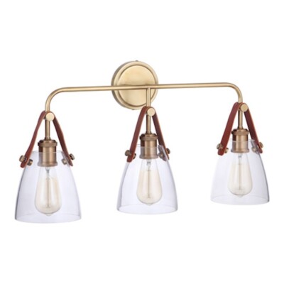 Craftmade Hagen 3 Light Vanity, Vintage Brass - 51303-VB