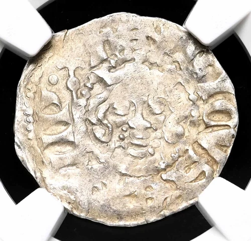 ENGLAND. Edward I, in the name of Henry III, Voided Long Cross, NGC AU50, Rare