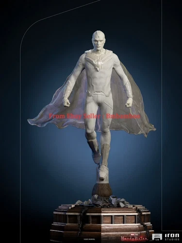 Iron Studios Wanda Vision 1/4 White Vision Marvel Figure Polystone Statue Model