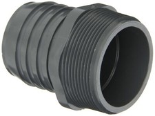 Spears 1436 Series PVC Tube Fitting Adapter Schedule 40 Gray 1" Barbed x NPT ...