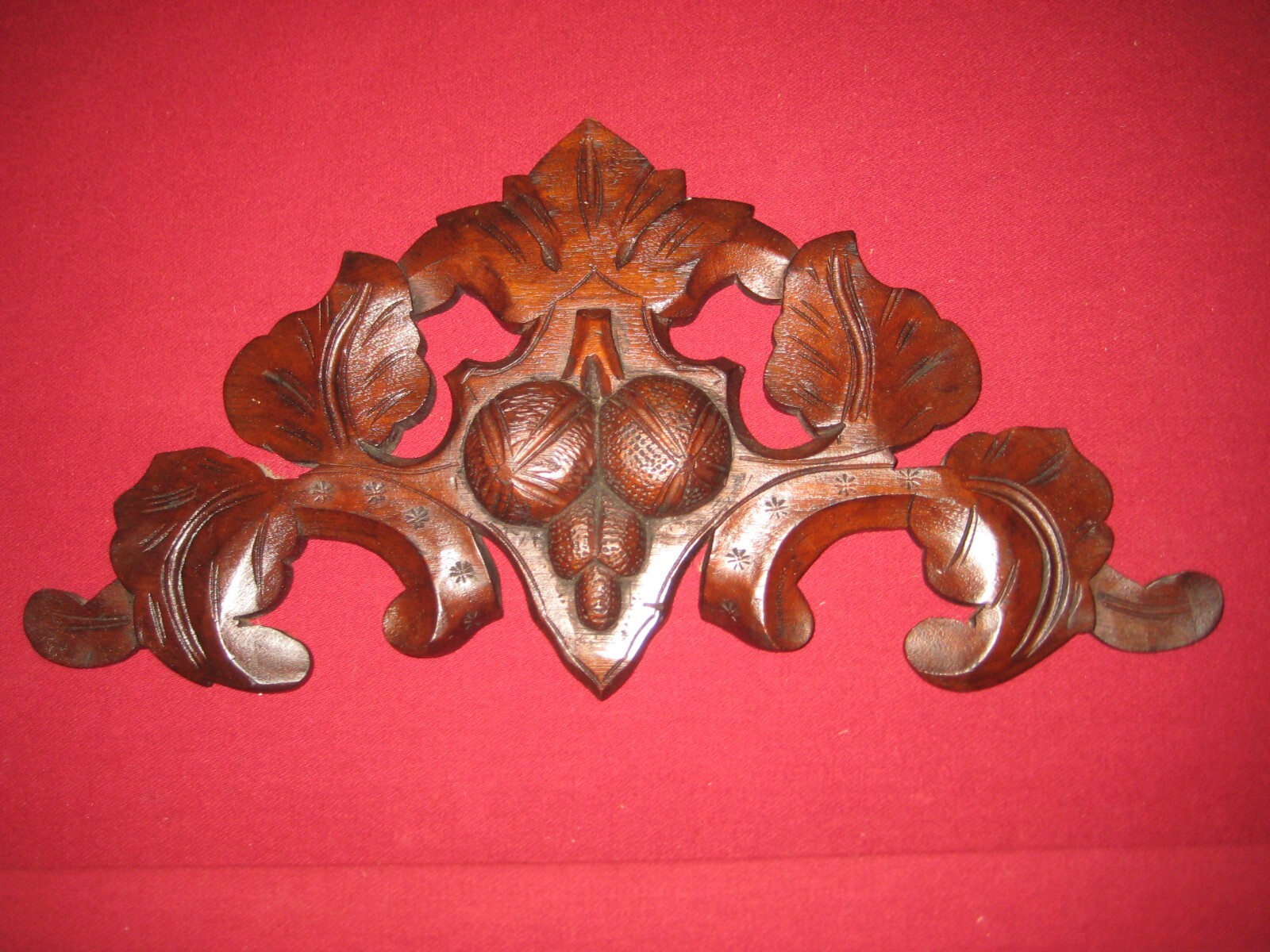 Antique Wooden Furniture Mirror Walnut Crown Carved Victorian