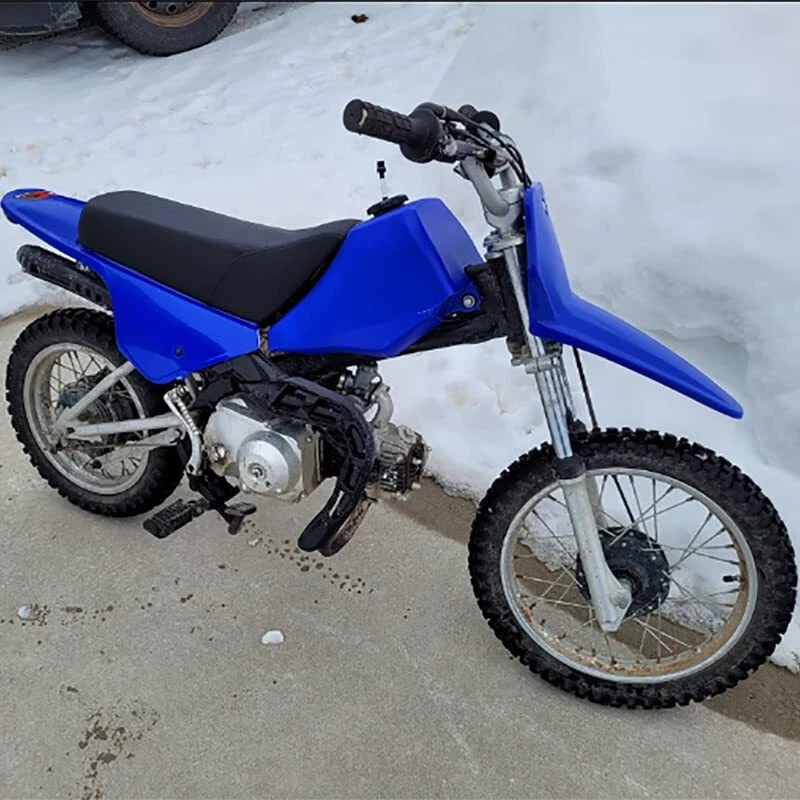 PW80 Plastics Kit,PW80 Fairing Pit Bike Plastic for PW80 y-zinger 1983-2006 Blue Foto 2 de 4