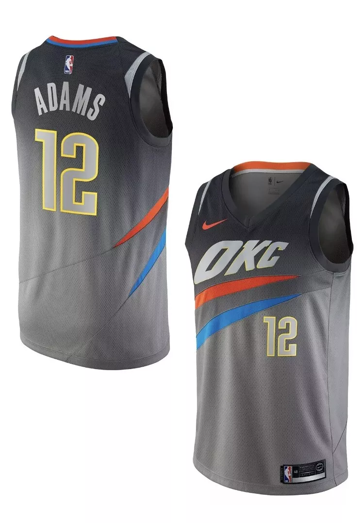 Steven Adams Oklahoma City Thunder Mitchell & Ness Hardwood Classics  Swingman Jersey - Navy