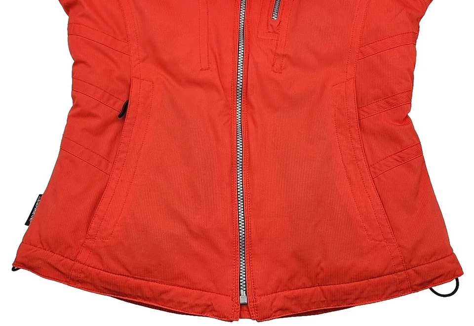 OBERMEYER Chaqueta de Esquí Damas Talla 4 Rojo Aislado Capucha Esquí Snowboard Abrigo, Usado en Excelente Condición Foto 4 de 4