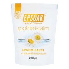 Epsoak Epsom Salt Chamomile Essential Oil Soothe Calm 2 Lb