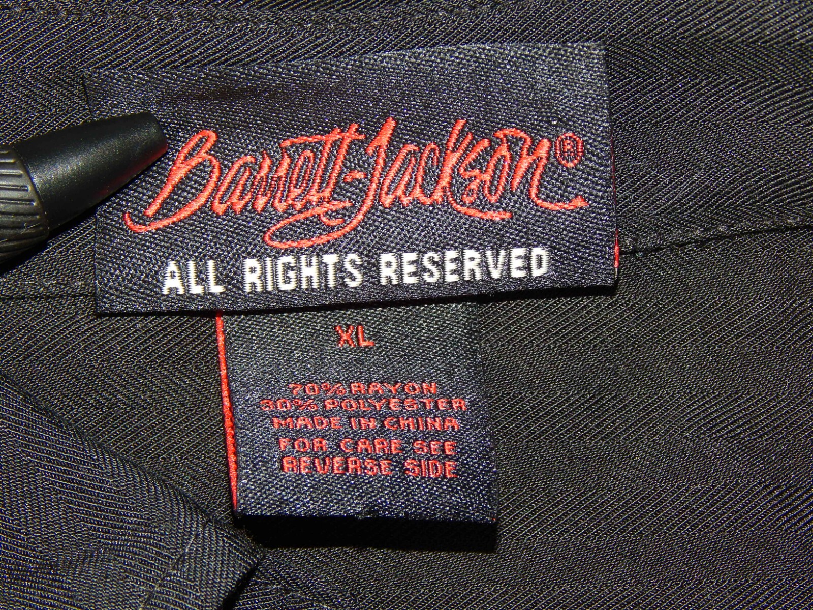 BARRETT JACKSON rayon button up collared shirt CO… - image 11