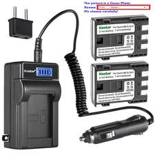 Kastar Battery LCD AC Charger for Canon NB-2L NB-2LH & Canon MD160 MD205 MD215
