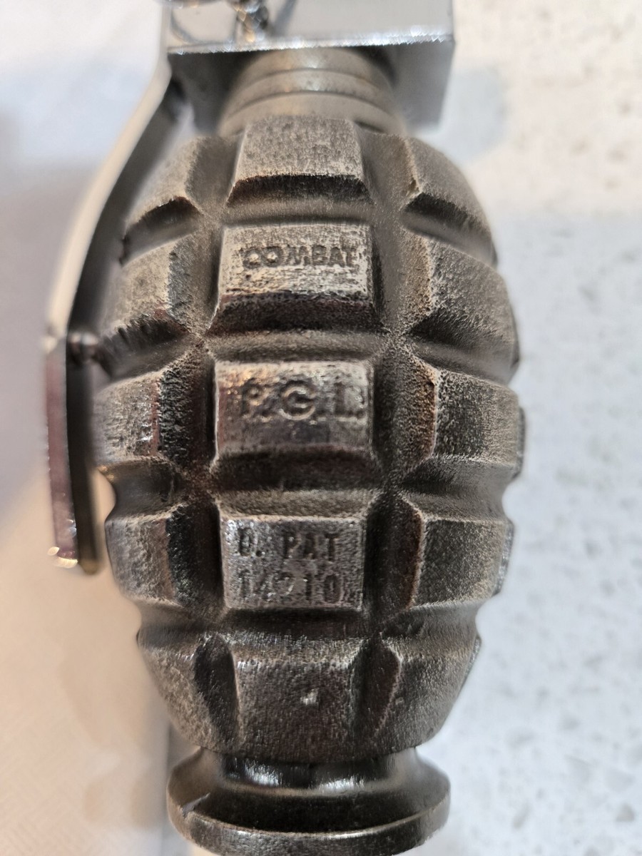 hand grenade cigarette lighter Vintage Combat PGL Hand Grenade Lighter. 1960's