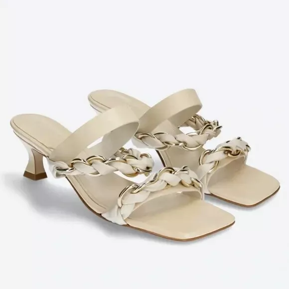 Schutz hotsell white sandals