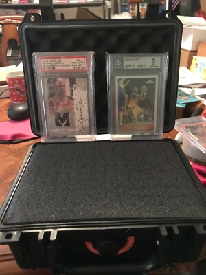 SMALL GRADED SPORTS/TCG CARD STORAGE BOX BGS/PSA SLAB PROTECTOR TRAVEL CASE+ LOCK | eBay