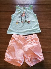 365 Kids by Garanimals girls outfit size 4 shorts  tank, cute 