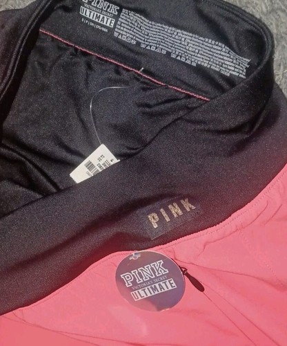 VS pink mesh nylon sport shorts small Hot Pink logo new - Picture 3 of 3