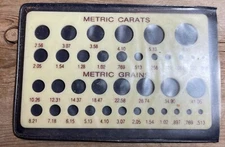 VINTAGE NEW OLD STOCK UNBRANDED PEARL DIAMOND GAUGE WATCHMAKER / JEWELER TOOL