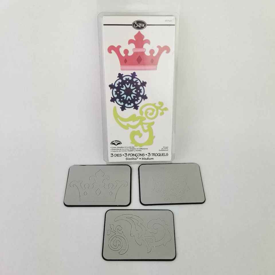 Sizzix Sizzlits 657128 Framelits 657904 Frame Fleur Lis 657907 Labels Fancy #3 - Image 3 of 4