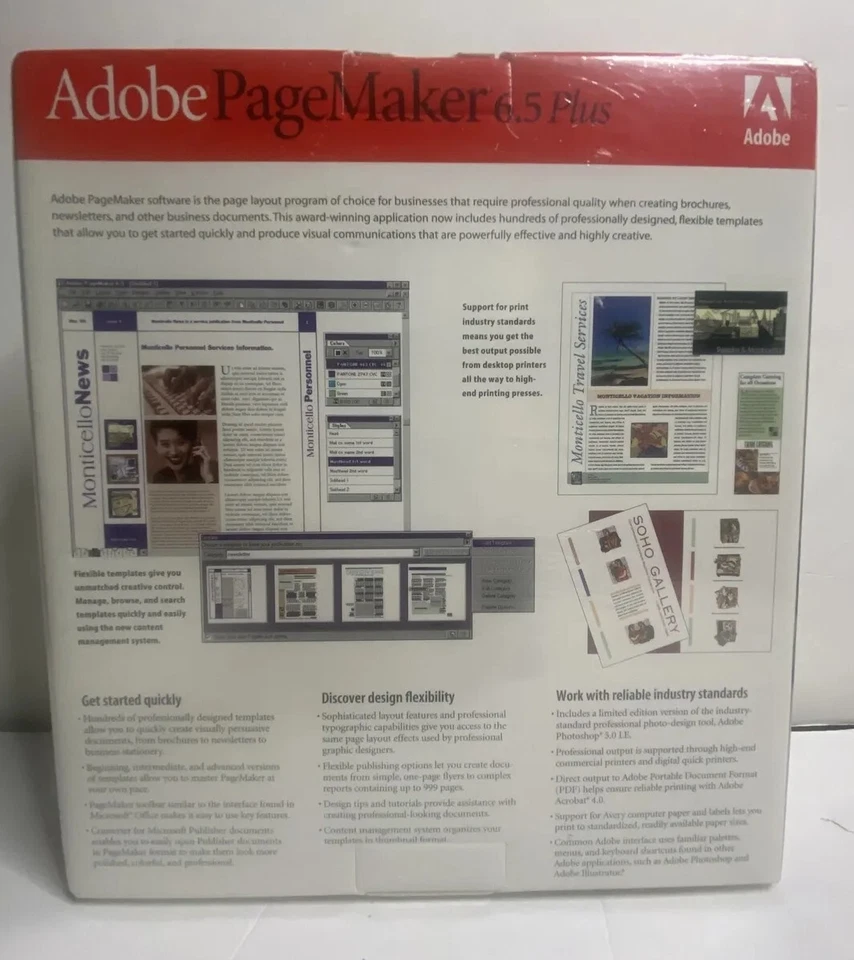 Adobe PageMaker 6.5 Education Version for Windows NEW SEALED - Image 2 of 4