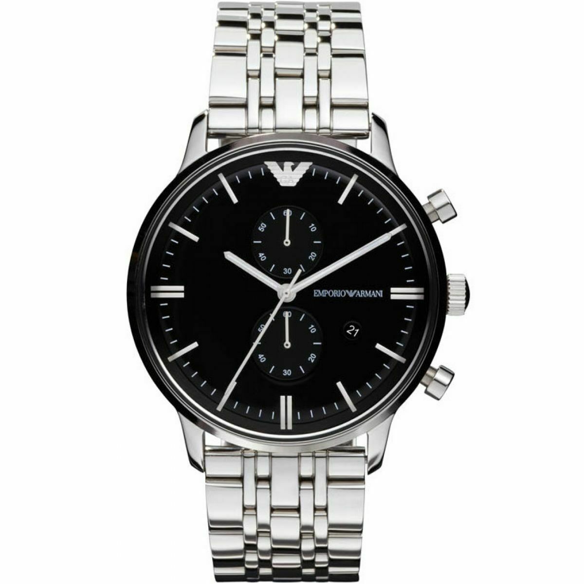 Emporio Armani Classic AR0389 43mm Edelstahlgehäuse mit 