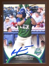 2016 Lexington Legends ROMAN COLLINS Signed Card autograph auto ROYALS