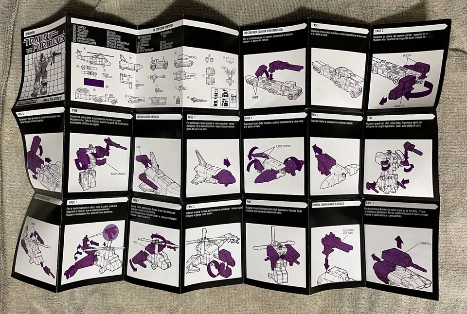 TRANSFORMERS G1 DECEPTICON COMBATICONS BRUTICUS GIFTSET BOX, FOAM, & MANUAL NEW! - Image 3 of 4