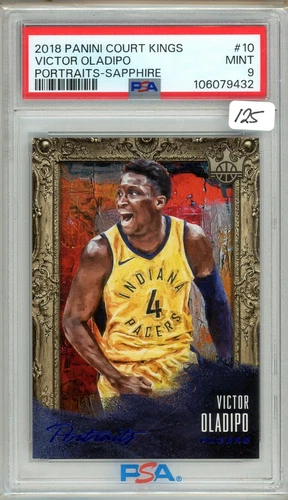 2018-19 Panini Court Kings VICTOR OLADIPO - Portraits Sapphire #/25 PSA 9