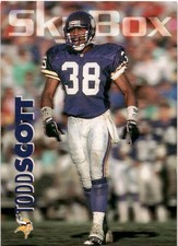 1993 SkyBox Impact Todd Scott #195 Minnesota Vikings