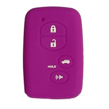 Key Fob Cover Highlander Camry: 4 Buttons Silicone Remote Case Protector Fit ...