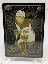 2024-25 Upper Deck Extended Series Jack Hughes #O-36 Gold Oracles NJ Devils