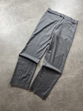 Versace Collection Luxury DeadStock Tailored Wool Trousers Gray Sz 56 Made in IT