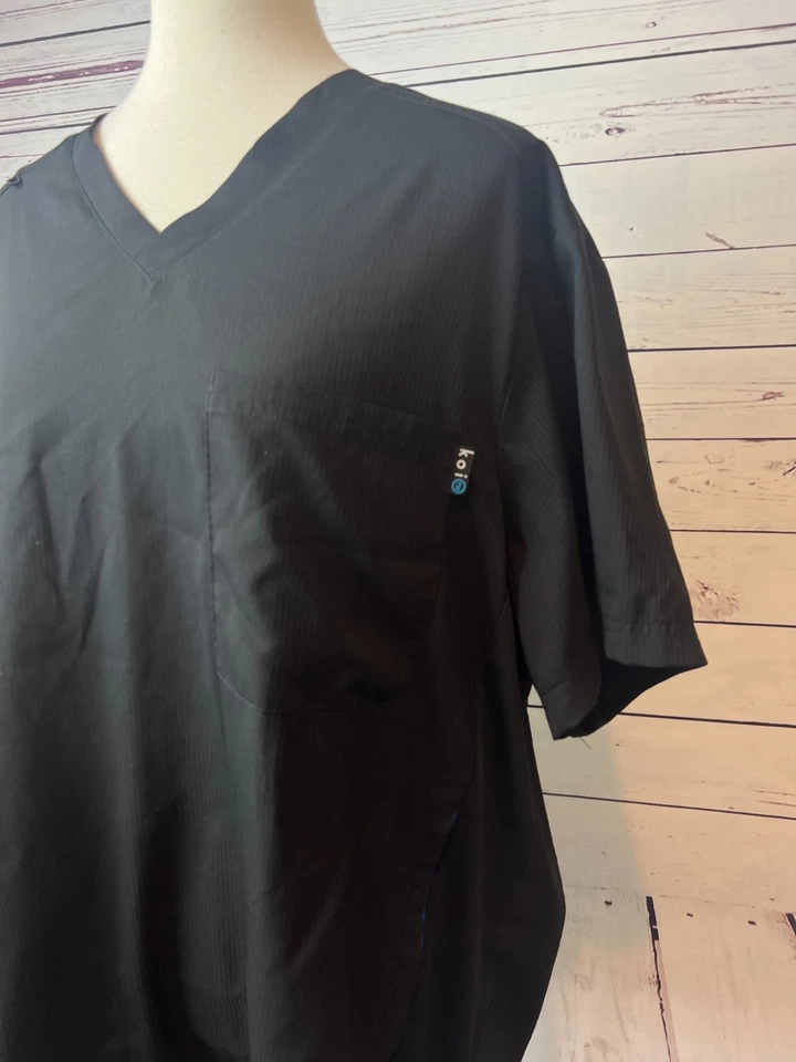Koi Lite 磨砂上衣衬衫男式尺寸 XL 超大号 667 护理黑色性能 — 第 3/4 张图片