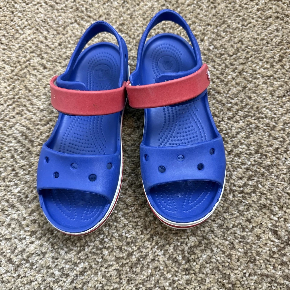 Sandalias Crocs Bayaband niños azul cerúleo niños talla J 2 Foto 2 de 4
