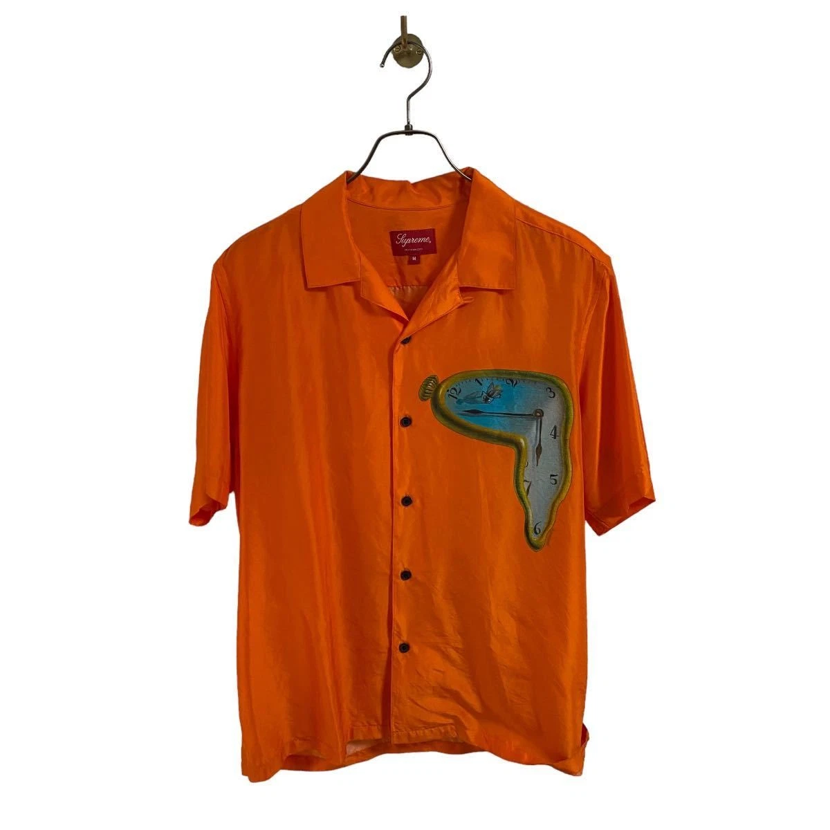 Supreme persistance of memory Supreme Dali Chemise à manches courtes Chemise en soie Ora