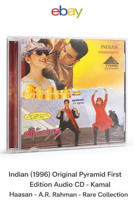 Indian (1996) Original Pyramid Audio CD| First Edition| Kamal Haasan| A.R.Rahman