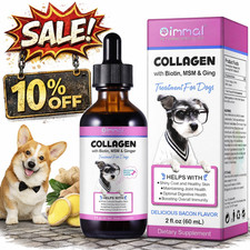 Liquid Collagen for Dogs - Hip and Joint Support with MSM, Ginger Boost Immunity
