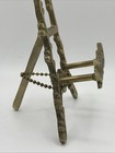 Vintage Baroque Brass Table Top Easel 6” Chain Intact — photo 4