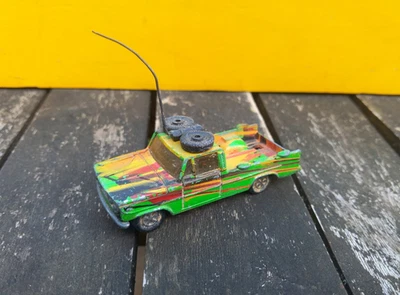MAJORETTE 1:80 DODGE SAFARI n° 225 verte, TRES BON ETAT sans boite, voir photo - Photo 1/3