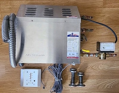 Mr. Steam MS300 Steam Generator 8.5KW + Control Panel + Wiring & Autoflush Drain