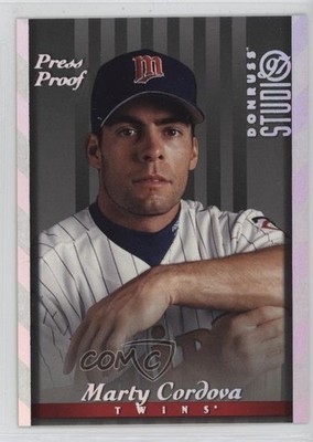 1997 Donruss Studio Silver Press Proof /1500 Marty Cordova #61 0u0