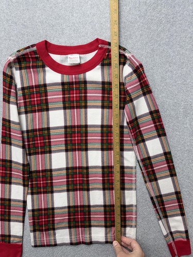 Hanna Andersson 2-teiliger Schlafanzug Jugend US 12 rot kariert Bio Baumwolle Long Johns - Bild 7 von 21