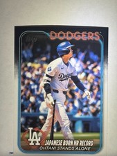 SHOHEI OHTANI 2024 Topps Update Japanese Born Home Run Record #US123 Dodgers