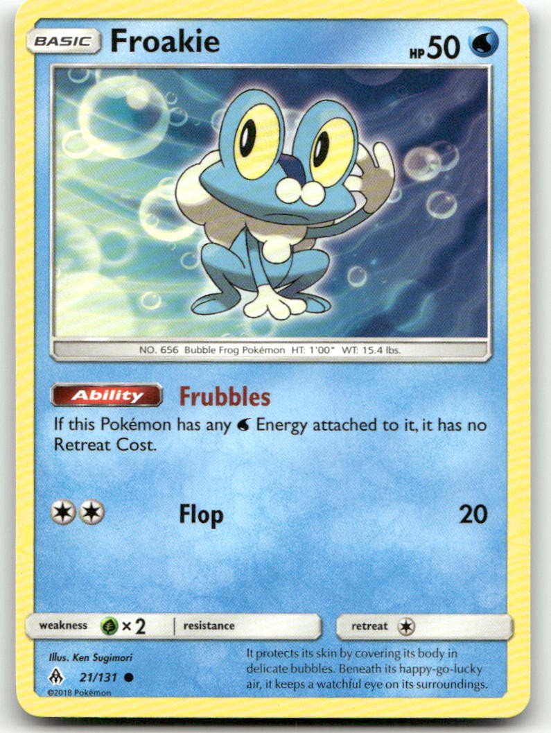 Froakie (21) #21/131 (LP) SM - Forbidden Light SM06 Pokemon