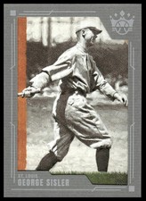 George Sisler 2022 Panini Diamond Kings #20 Framed Gray St. Louis Browns