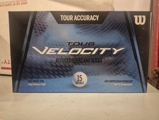 Wilson Tour Velocity Accuracy White Golf Balls 15 Pack Reduces Hooks Slices NIB