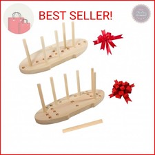 SACATR Bow Maker for Ribbon, Holiday Wreaths,Wooden Wreath Bow Maker Tool for Cr